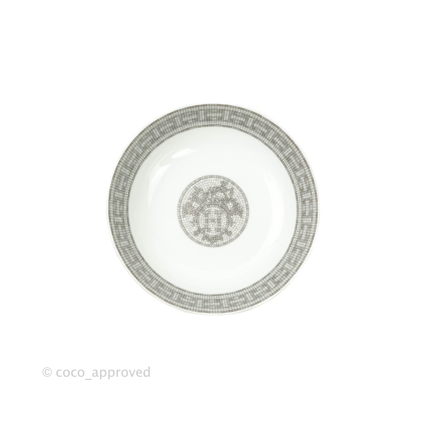 Hermès Calotte Mosaique au 24 platinum Cereal Bowl