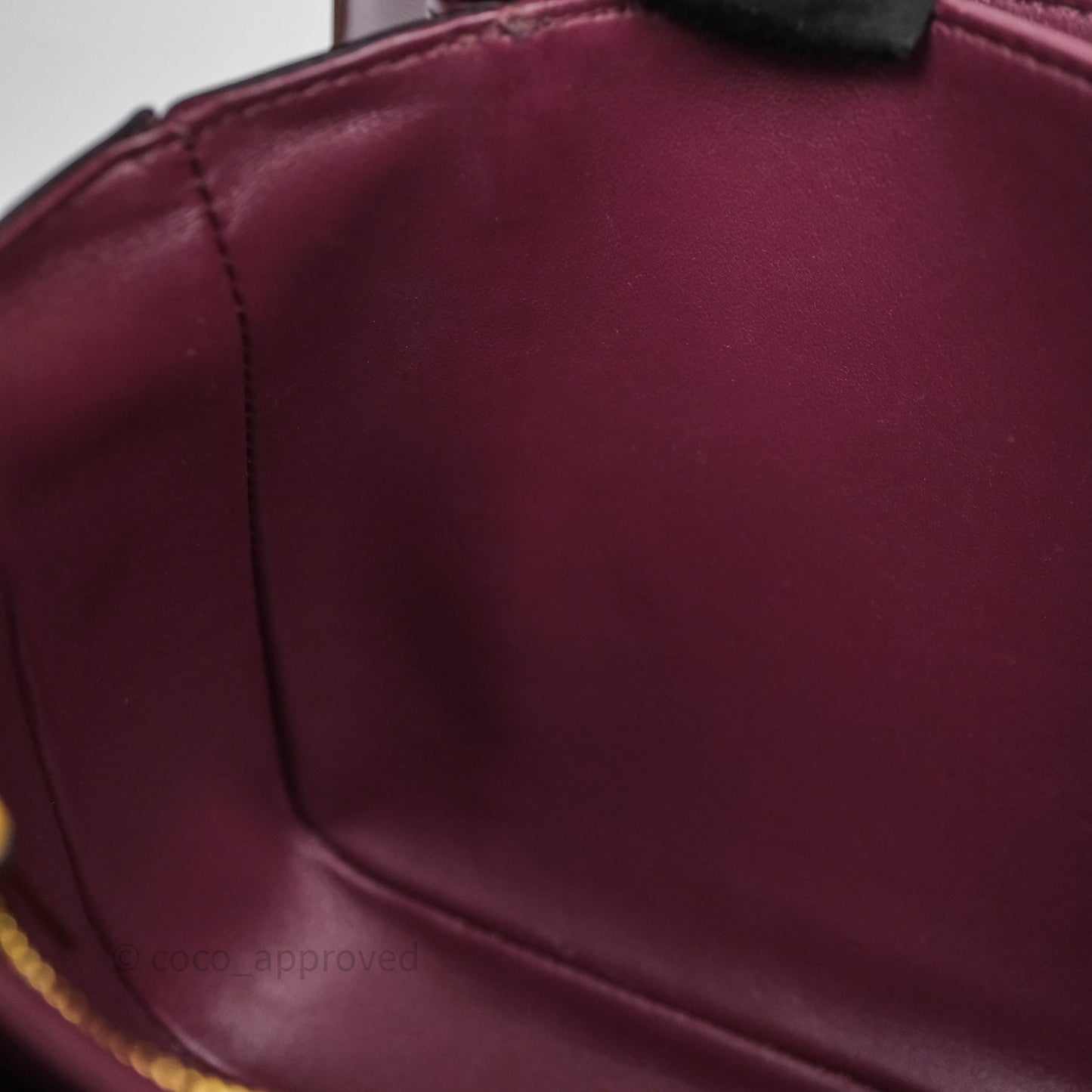 Celine Medium Triomphe Acai Burgundy Shiny Calfskin Gold Hardware