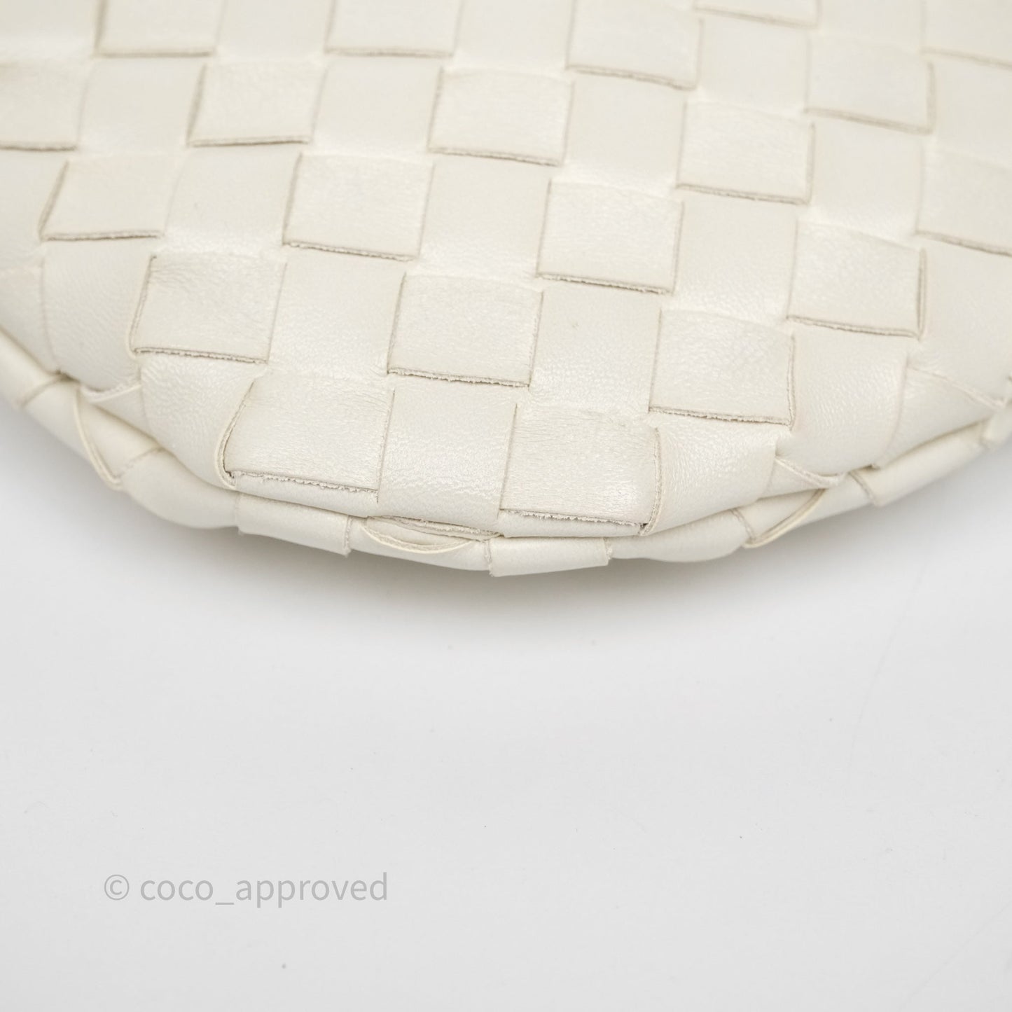 Bottega Veneta Small Turn Pouch Nappa Intrecciato White