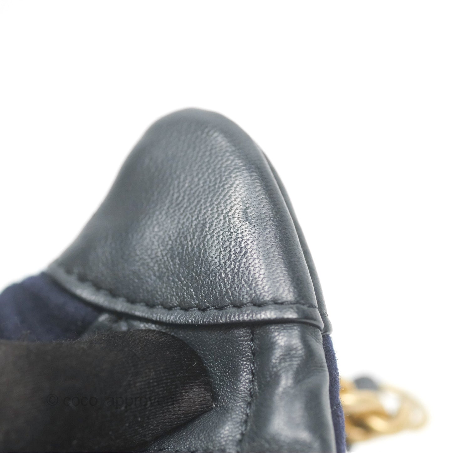Chanel Paris Hamburg Charms Belt Bag Navy Wool Lambskin