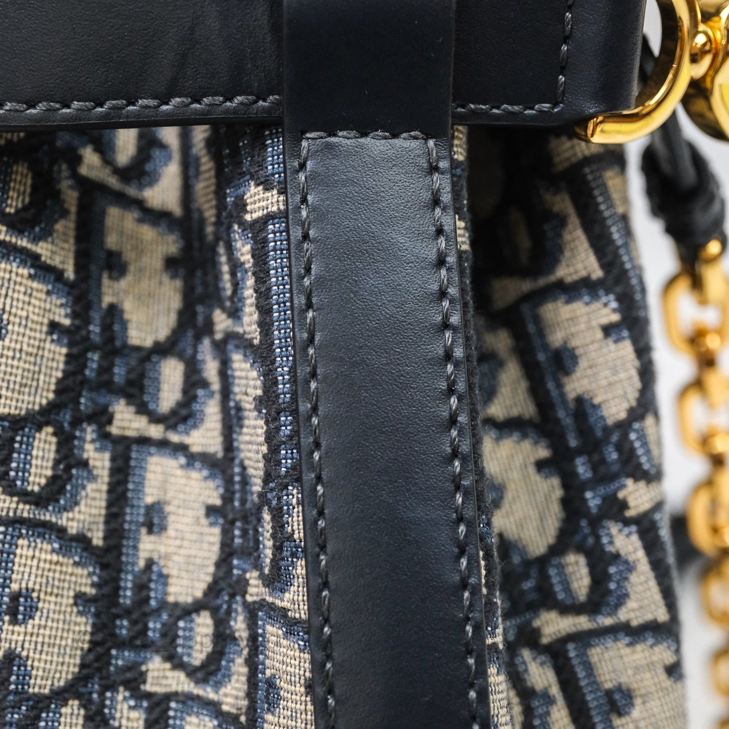 Christian Dior Medium O C'est Dior Bucket Bag Blue Dior Oblique Jacquard