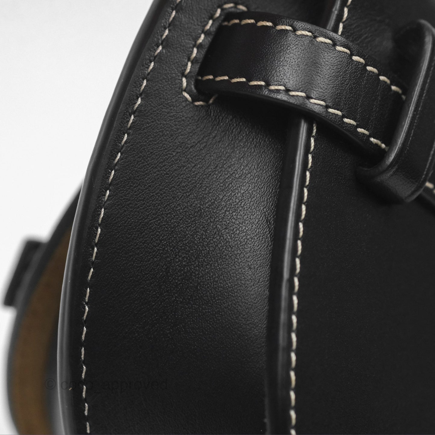Loewe Mini Gate Belt Bag in Soft Calfskin Black