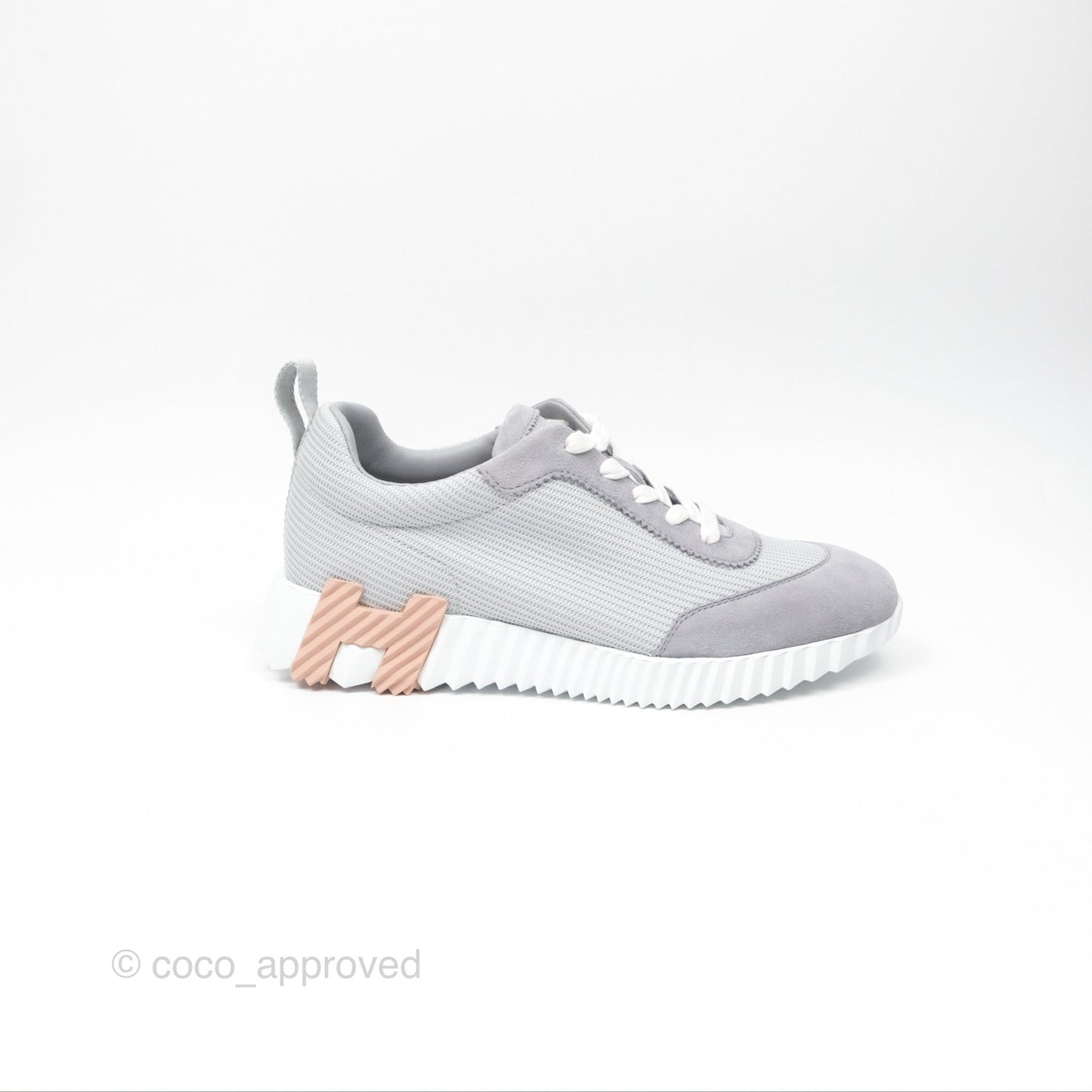 Hermès Sneaker Femme Bouncing Mesh Technique/ Chevre Gris Temperance
