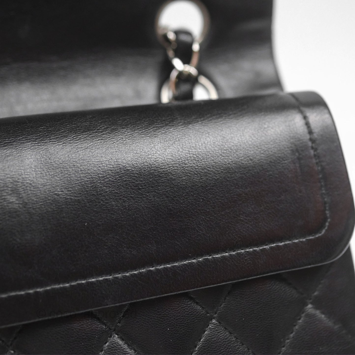 Chanel Small S/M Classic Flap Black Lambskin Silver Hardware