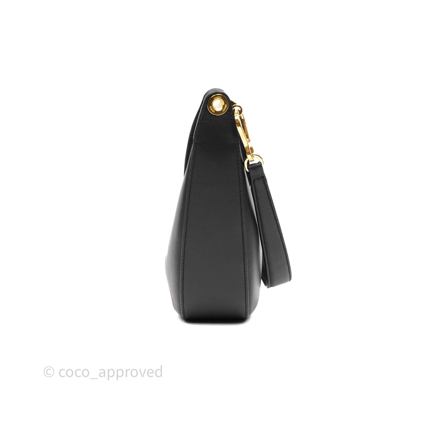 Loewe x Howls Calcifer Luna Shoulder Bag In Black Calfskin