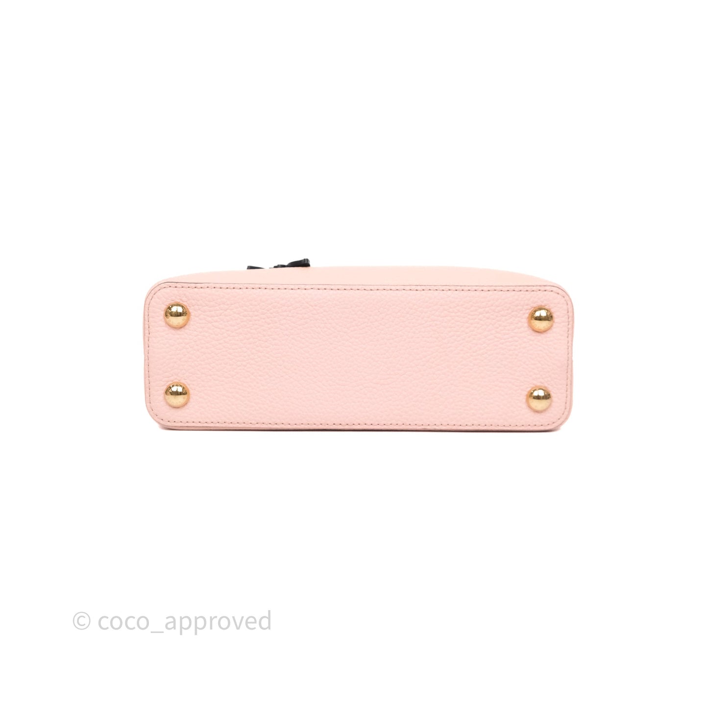 Louis Vuitton Capucines BB Creme Rose Jade Taurillon Leather Gold Hardware
