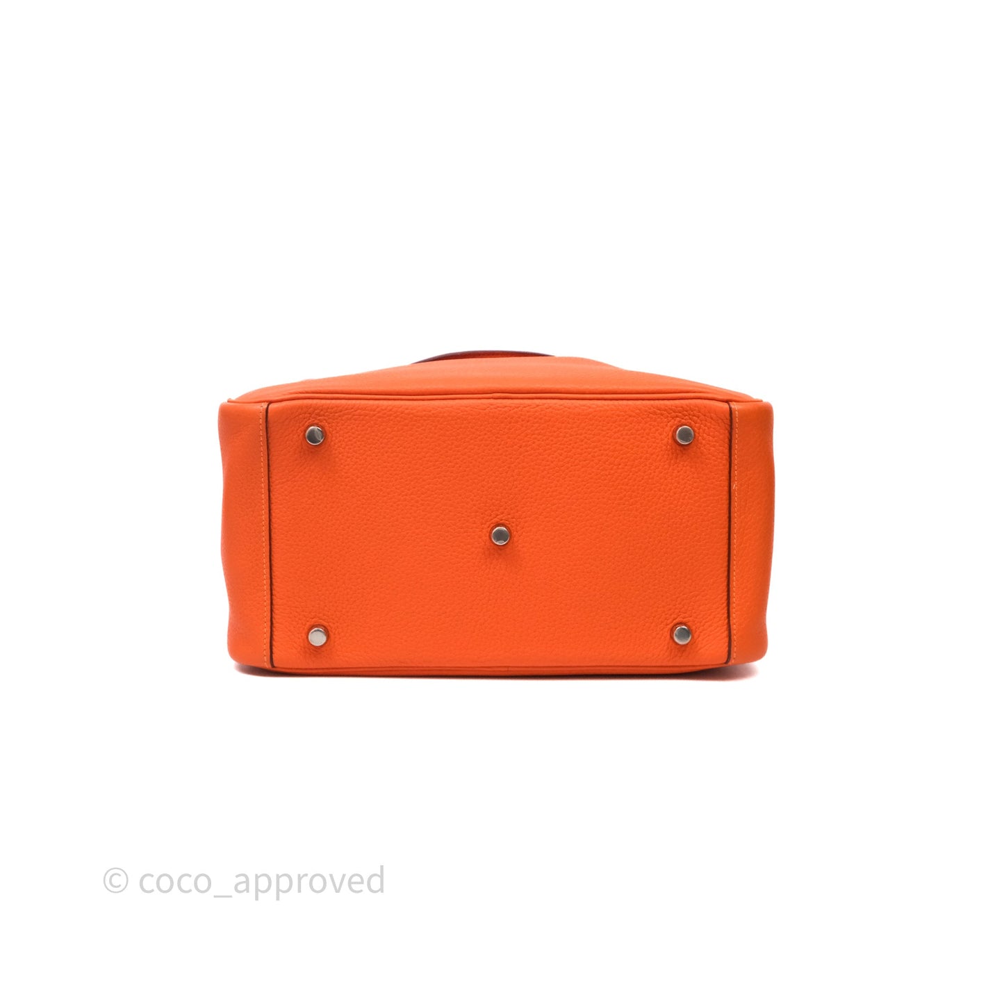 Hermès Lindy 30 Orange 93 Clemence Palladium Hardware