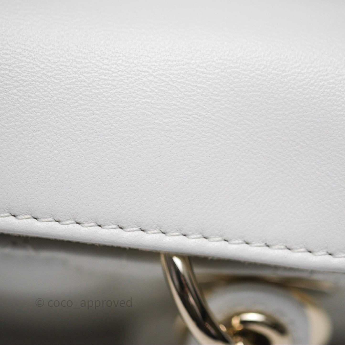 Christian Dior Micro Lady D-Joy Bag Latte Lambskin Cannage Gold Hardware