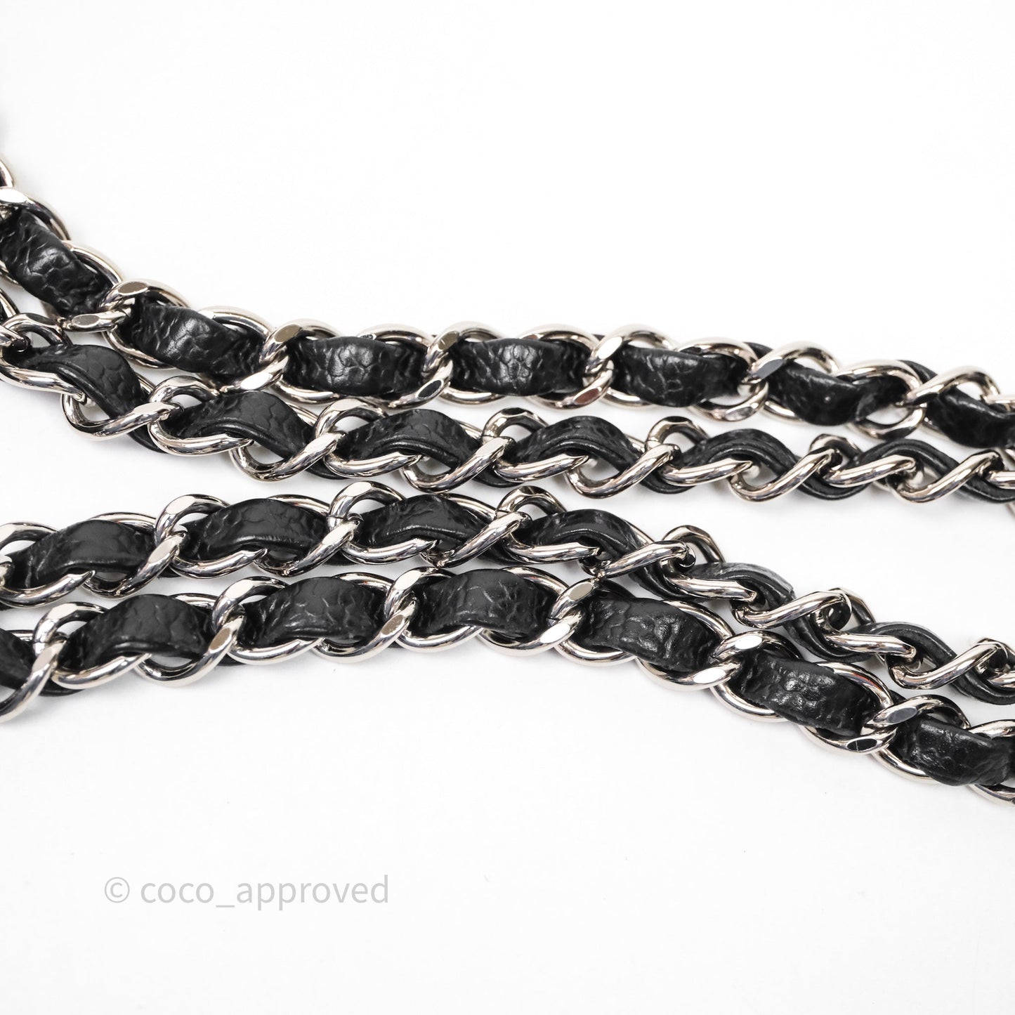 Chanel Classic M/L Medium Flap Quilted Black Caviar Silver Hardware
