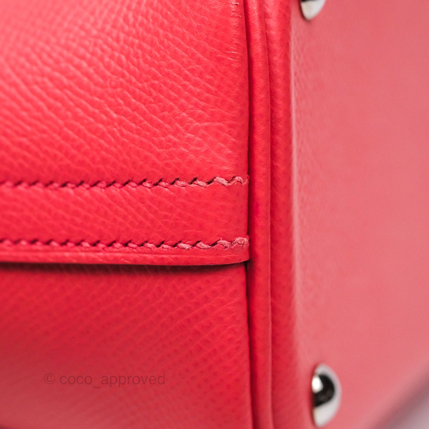 Hermès Bolide 27 Rose Jaipur T5 Epsom Palladium Hardware