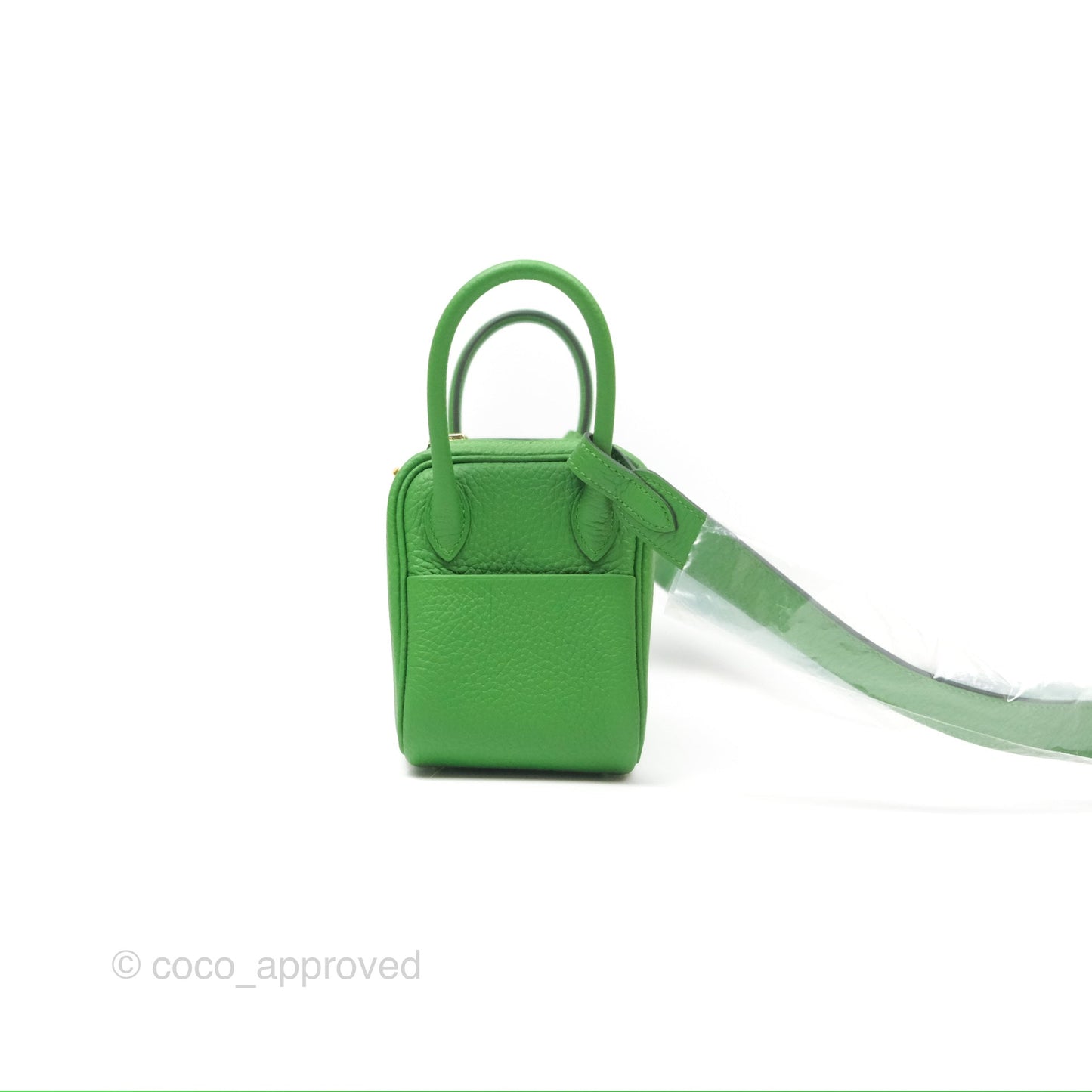 Hermès Mini Lindy 20 Vert Yucca A8 Clemence Gold Hardware