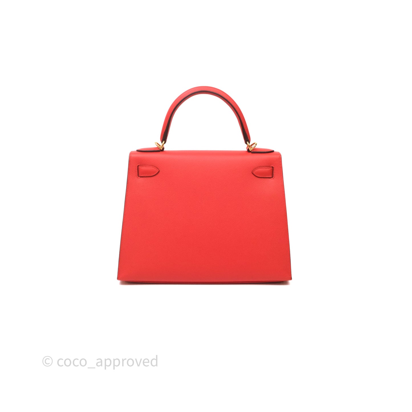 Hermès Kelly 28 Sellier Capucine 9T Epsom Gold Hardware