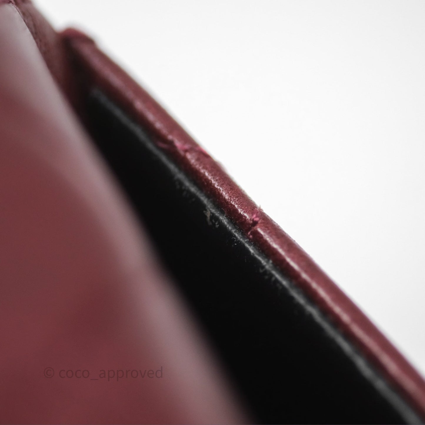 Chanel Vintage Mini Square Burgundy Lambskin 24K Gold Hardware