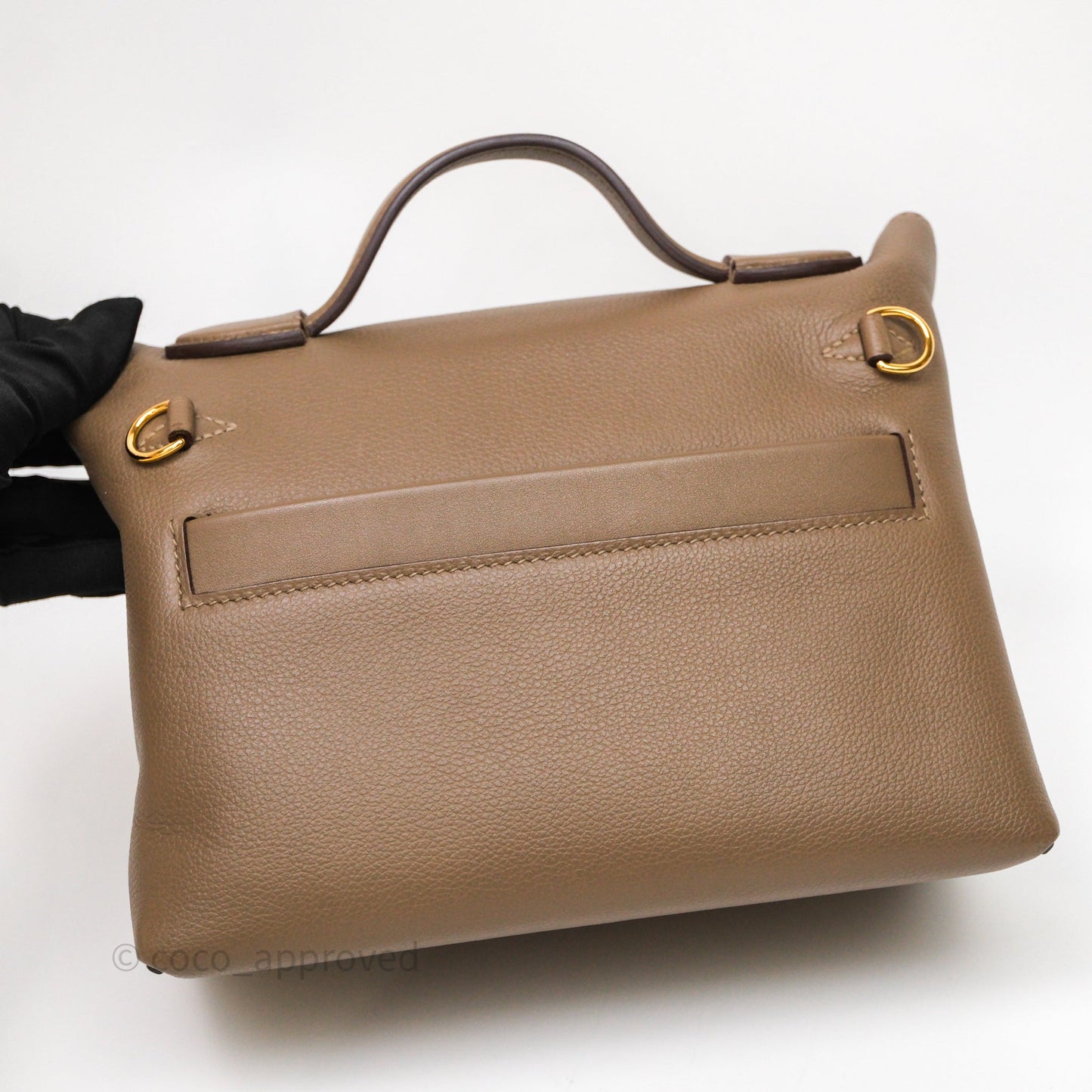 Hermès 24/24 21 Mini Etoupe 18 Evercolor/Swift Gold Hardware