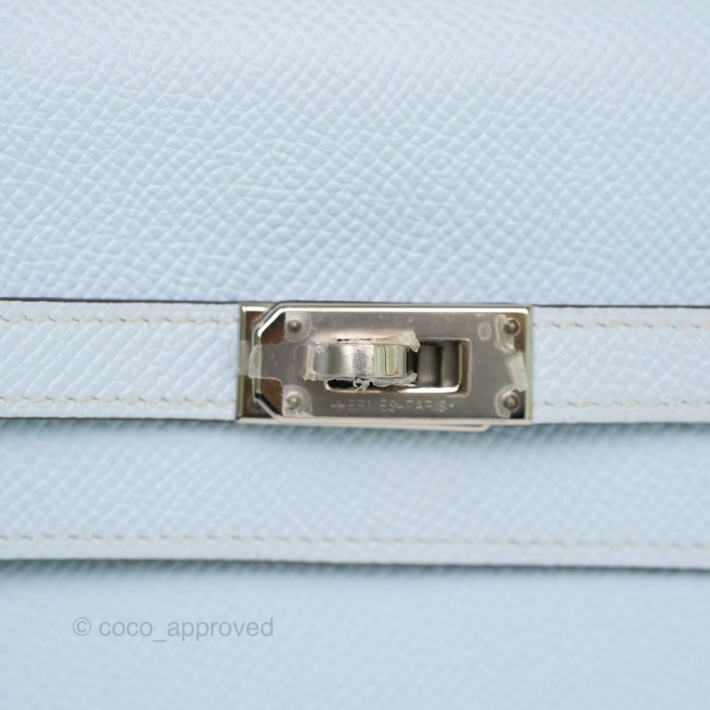 Hermès Kelly To Go Wallet Bleu Brume T0 Epsom Palladium Hardware