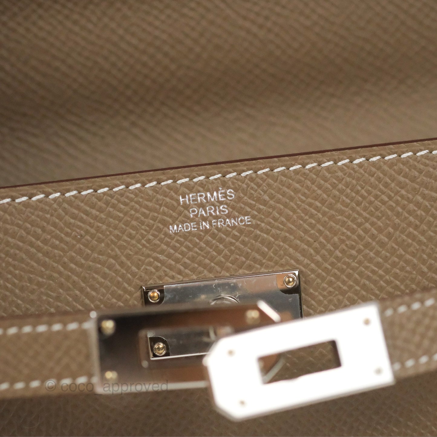 Hermès Kelly To Go Wallet Etoupe Epsom Palladium Hardware