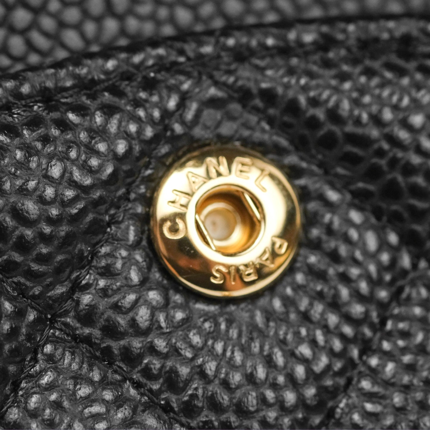 Chanel Small Classic Flap Quilted Black Caviar Gold Hardware