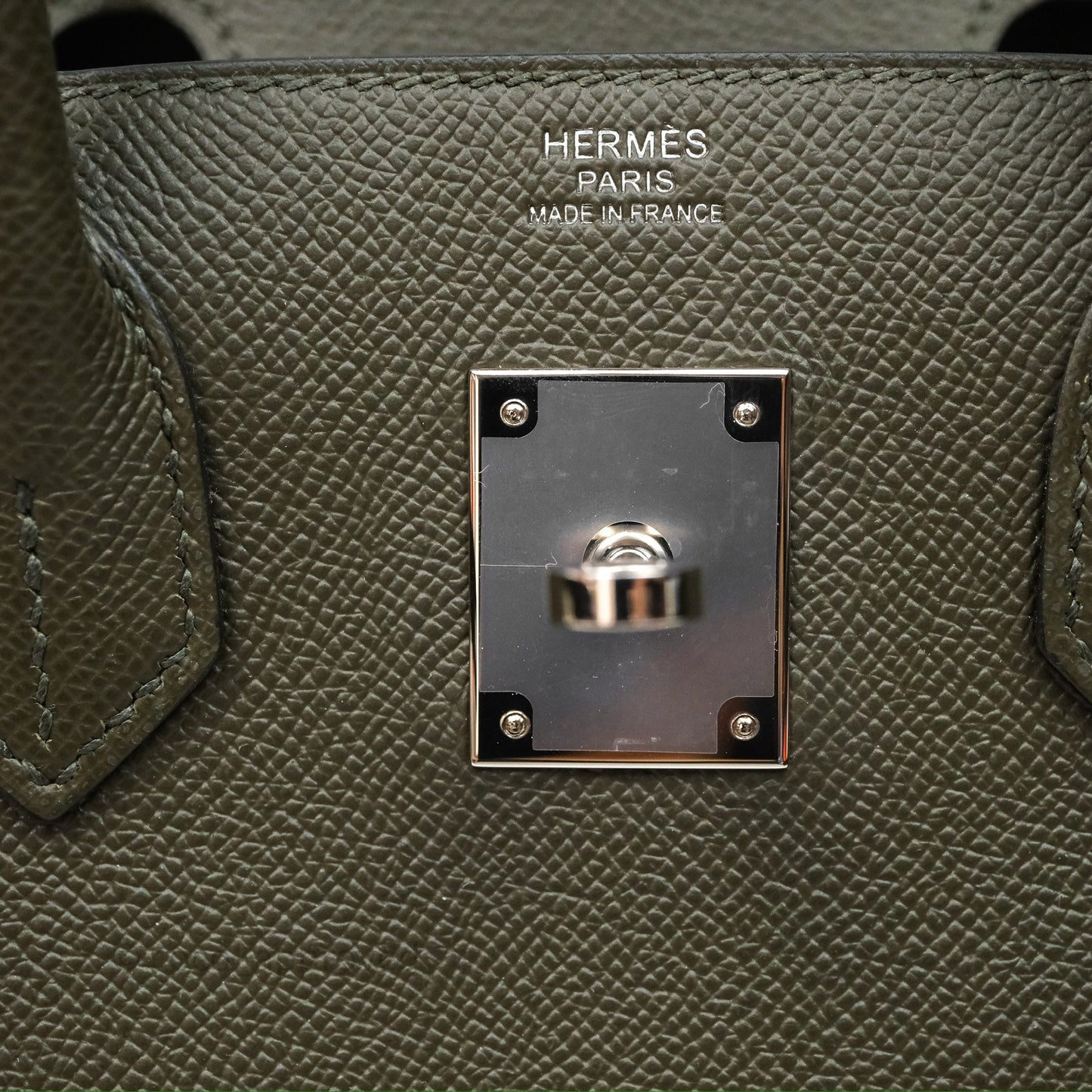 Hermès Birkin 30 Vert de Gris C6 Epsom Sliver Hardware