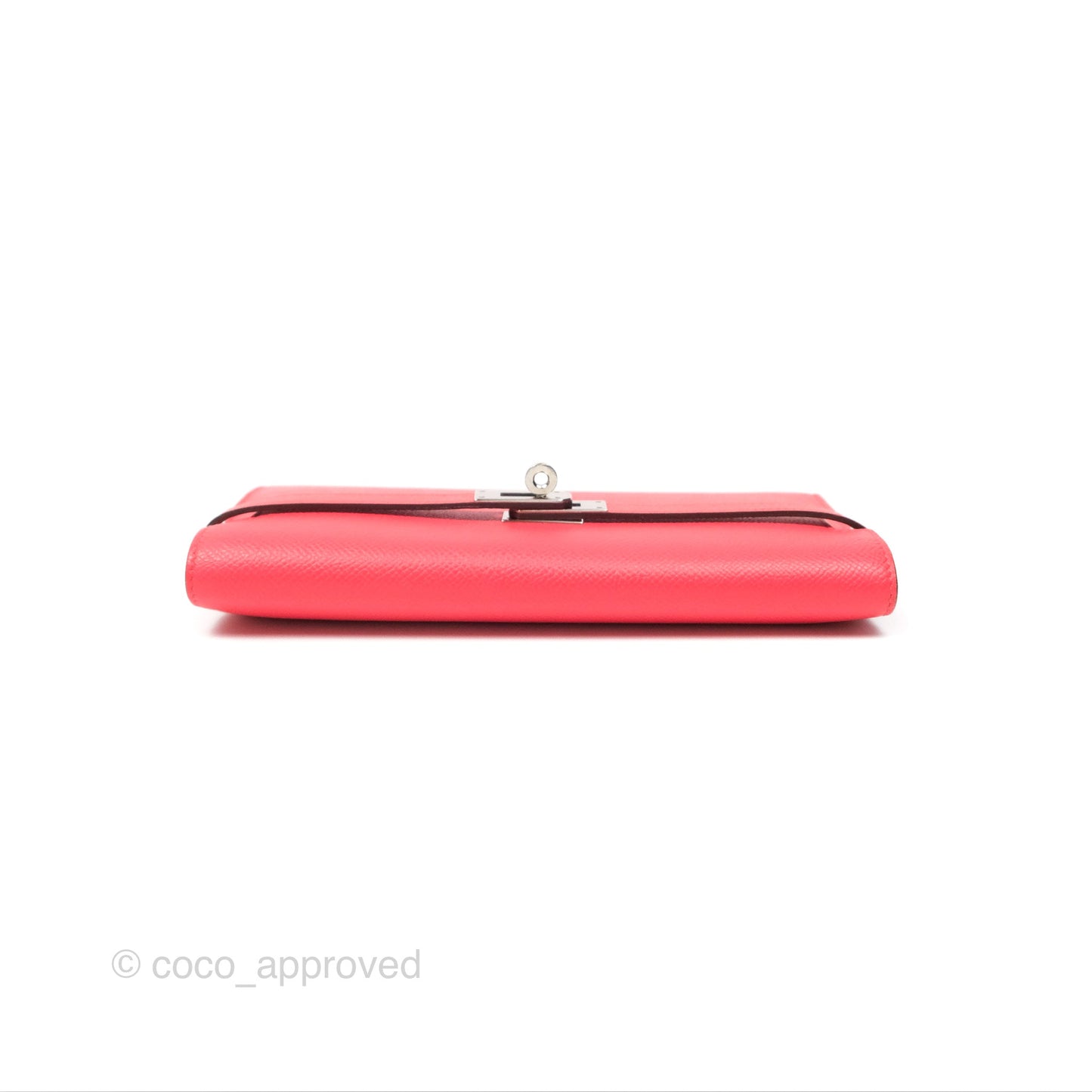 Hermès Kelly Wallet Pink Epsom Palladium Hardware