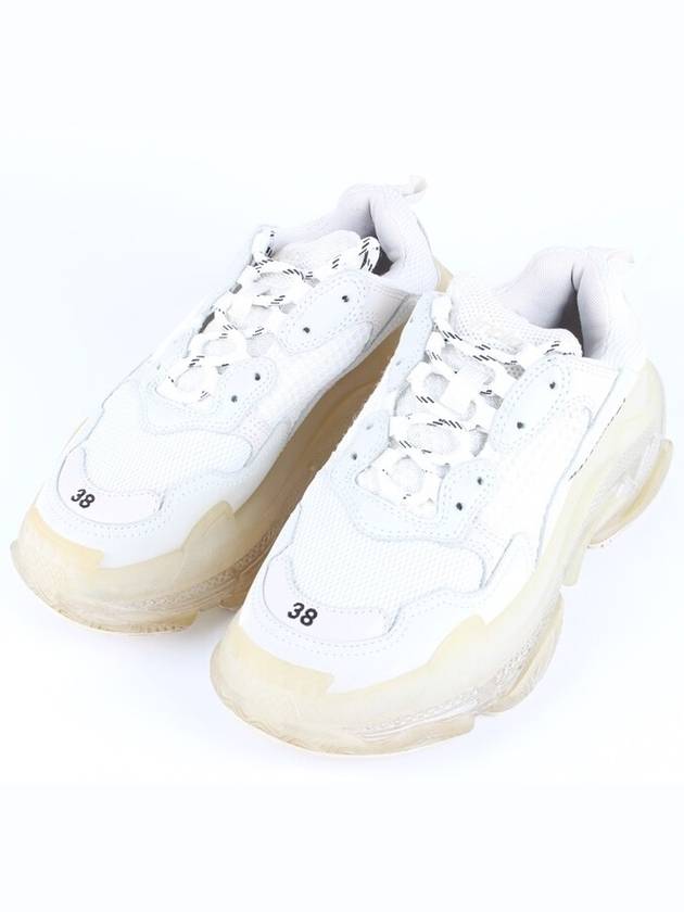 Luxury Balenciaga Triple S clear sole sneakers 38 250