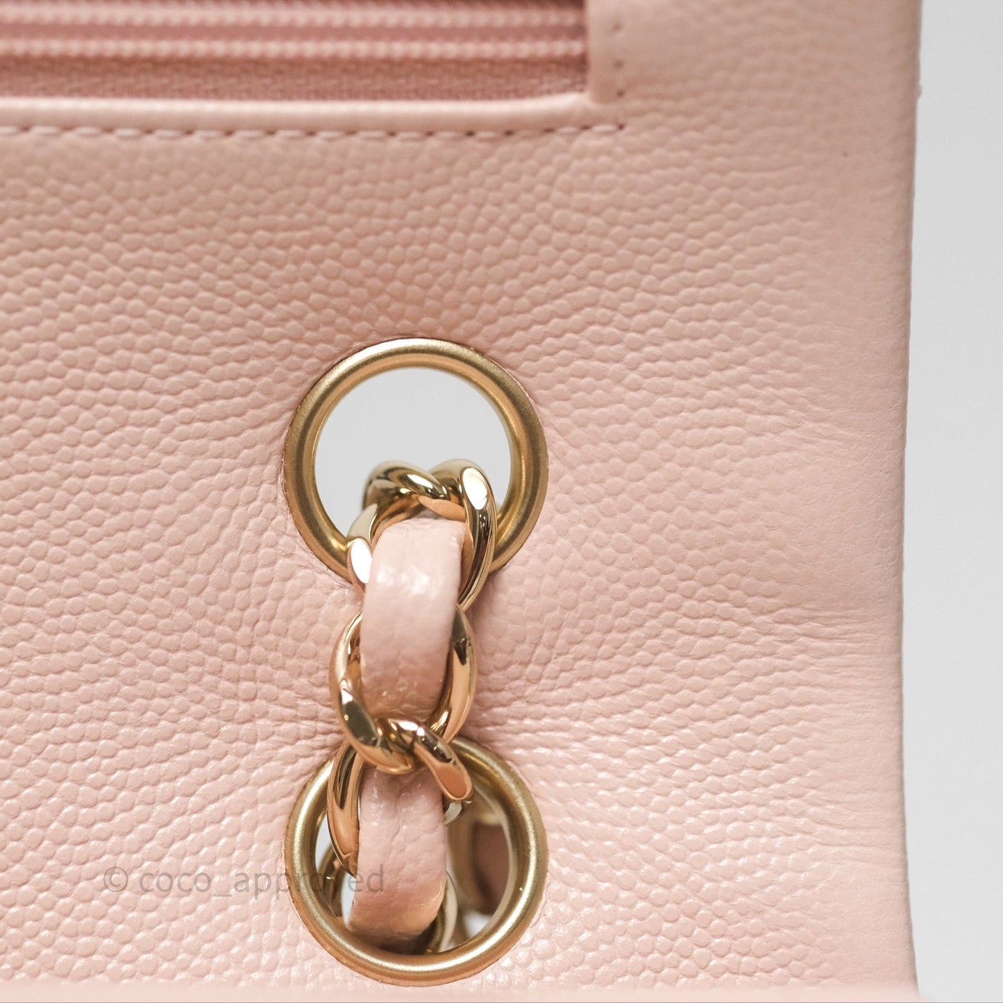 Chanel Small Classic Quilted Flap Pink Caviar Gold Hardware