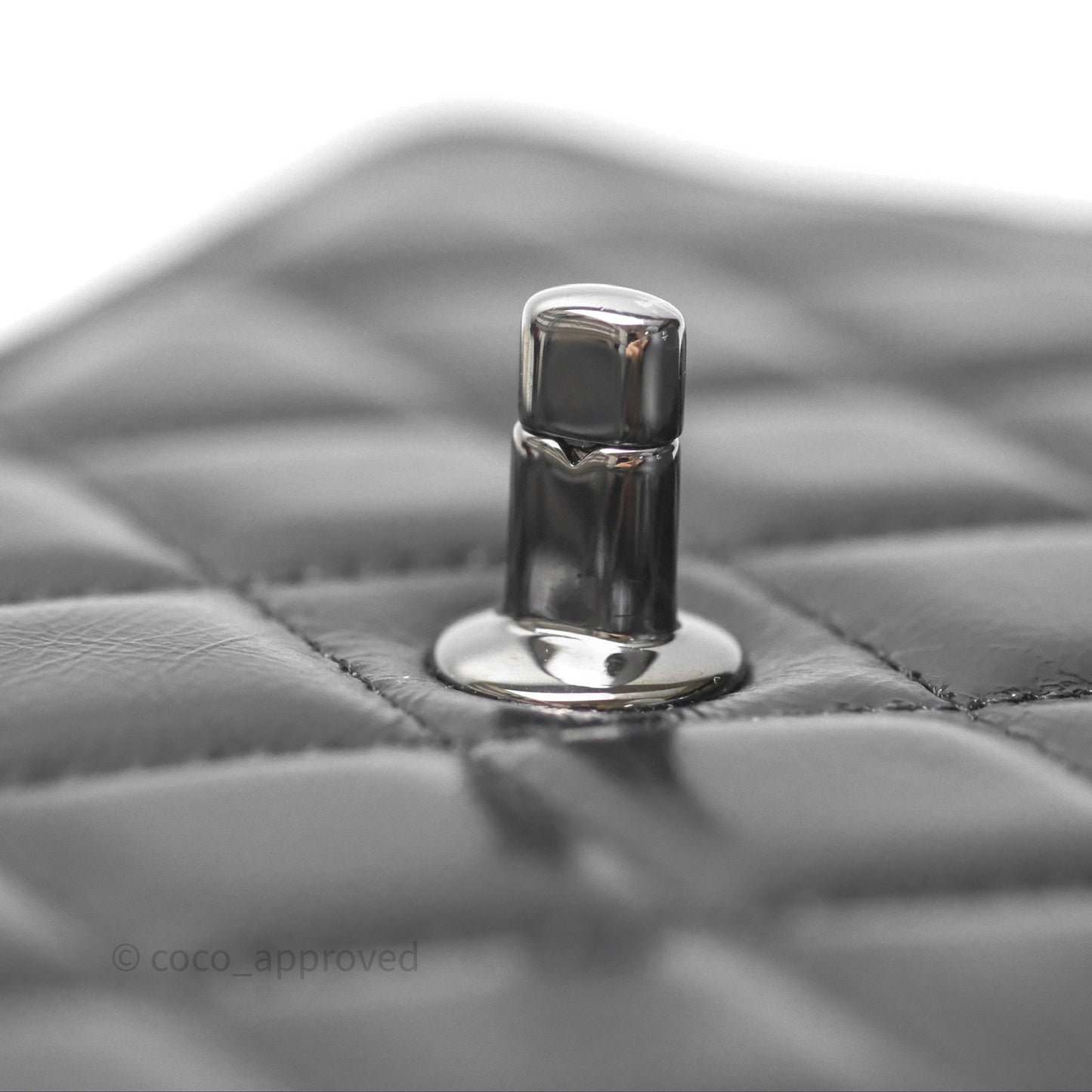 Chanel Mini Crystal Top Handle Wallet On Chain WOC Black Calfskin Gun Metal Hardware 23K