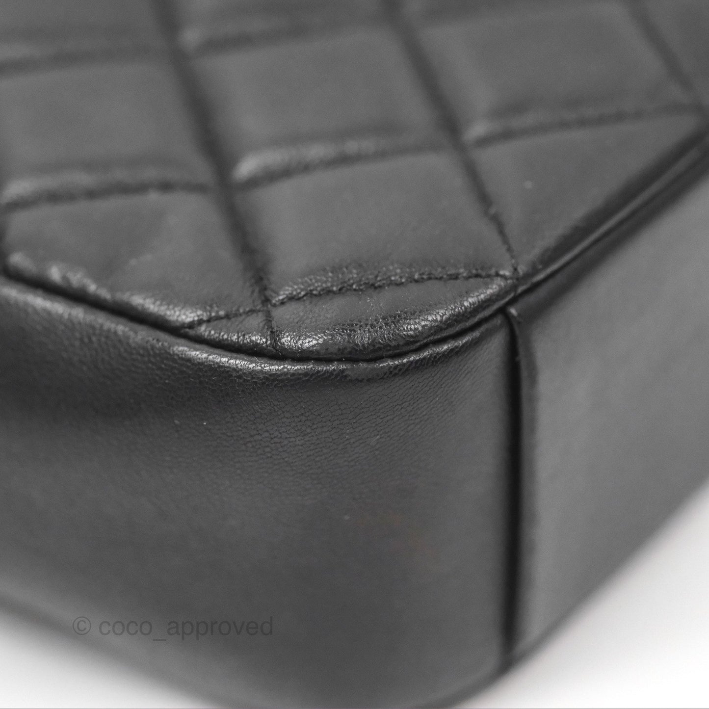 Chanel Small CC Camera Bag Quilted Black Lambskin Gold Hardware