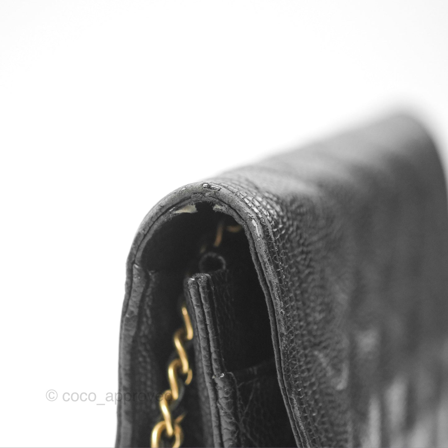 Chanel Boy Wallet on Chain WOC Black Caviar Gold Hardware