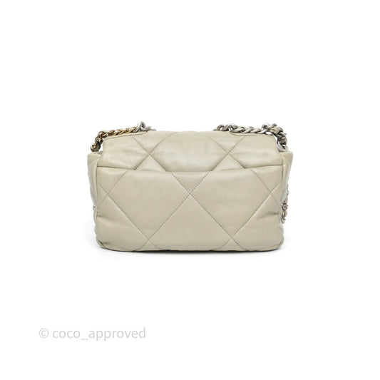Chanel 19 Small Sage Grey Mixed Hardware