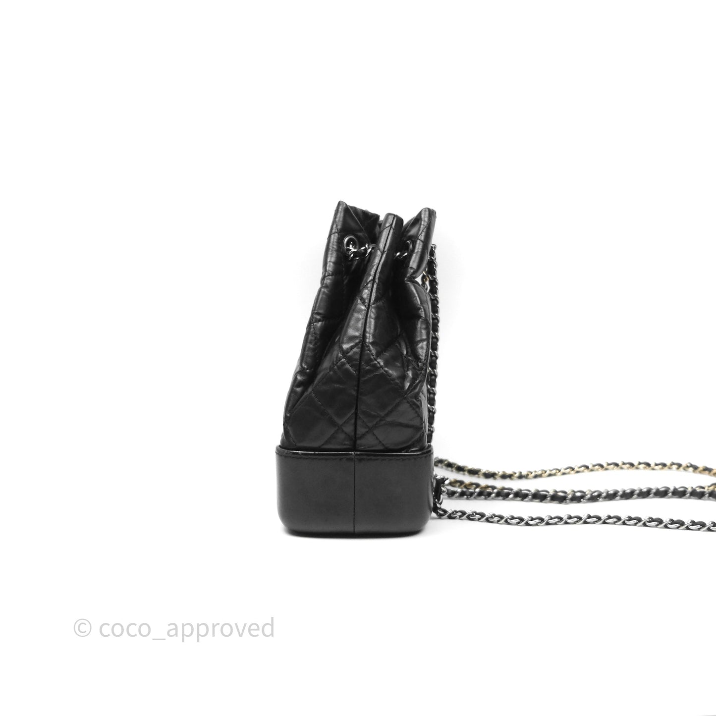 Chanel Small Gabrielle Backpack Black Aged Calfskin