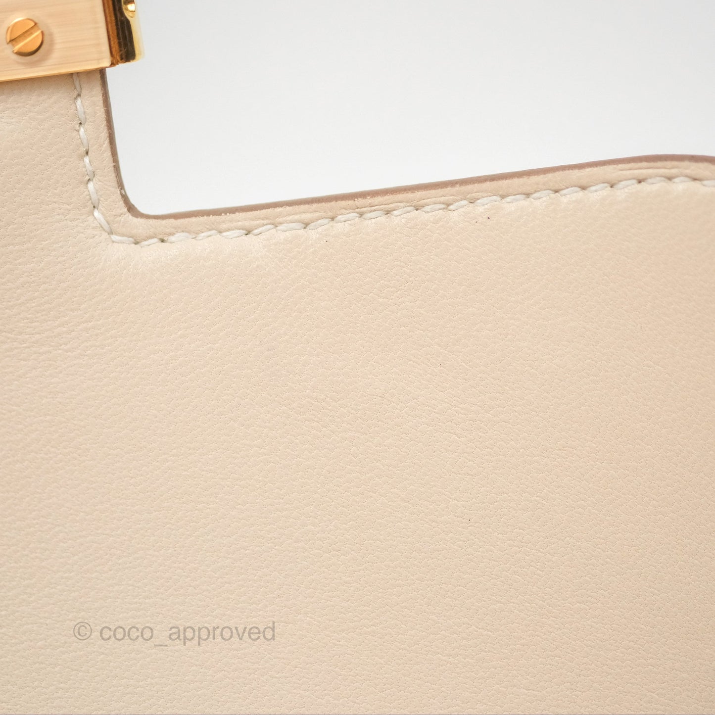 Hermès Constance Mini 18cm Craie Epsom Gold Hardware