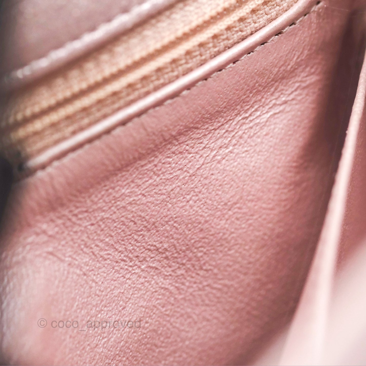 Chanel Mini Square Metallic Rose Gold Goatskin Gold Hardware 14B