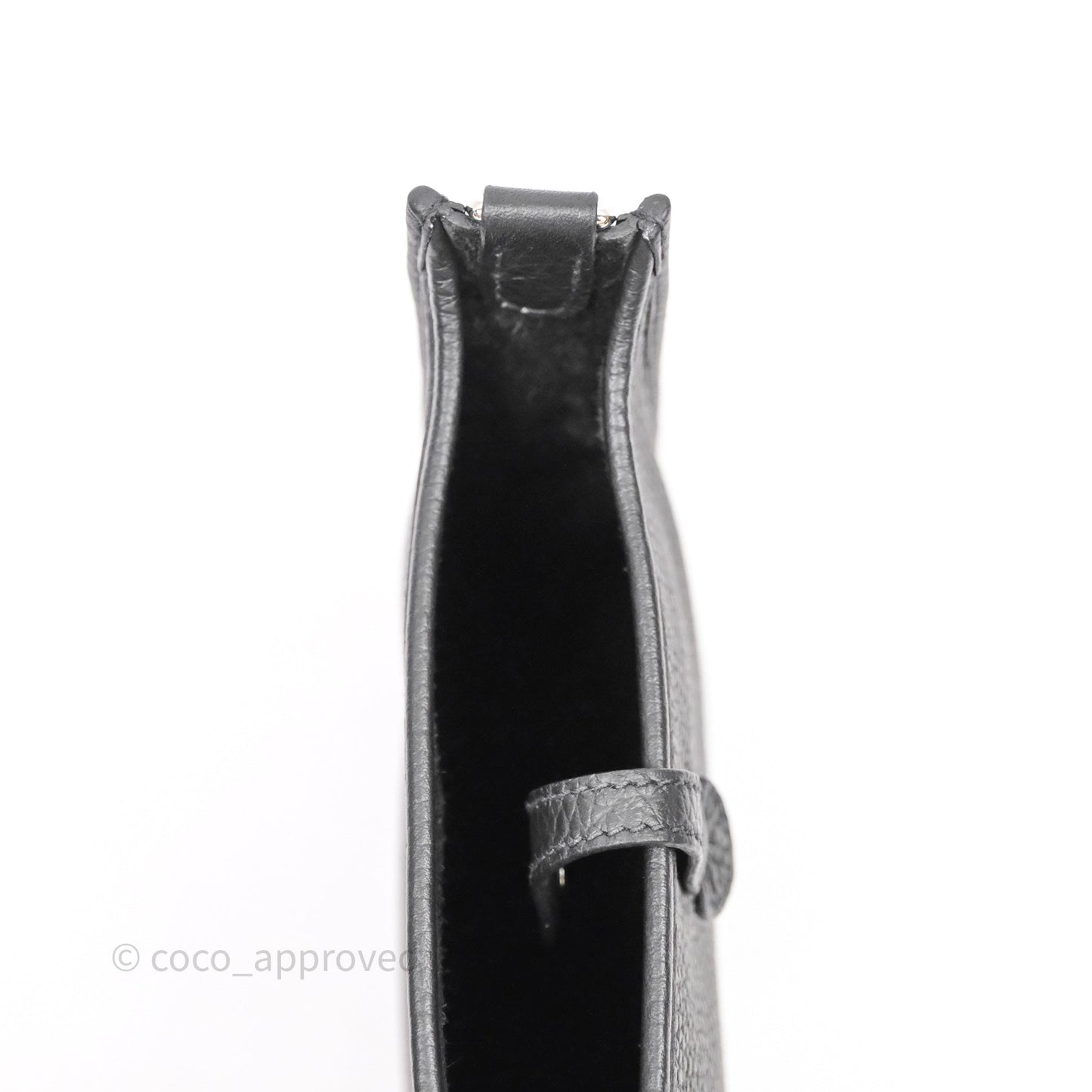 Hermès Mini Evelyne 16 Noir 89 Clemence Palladium Hardware