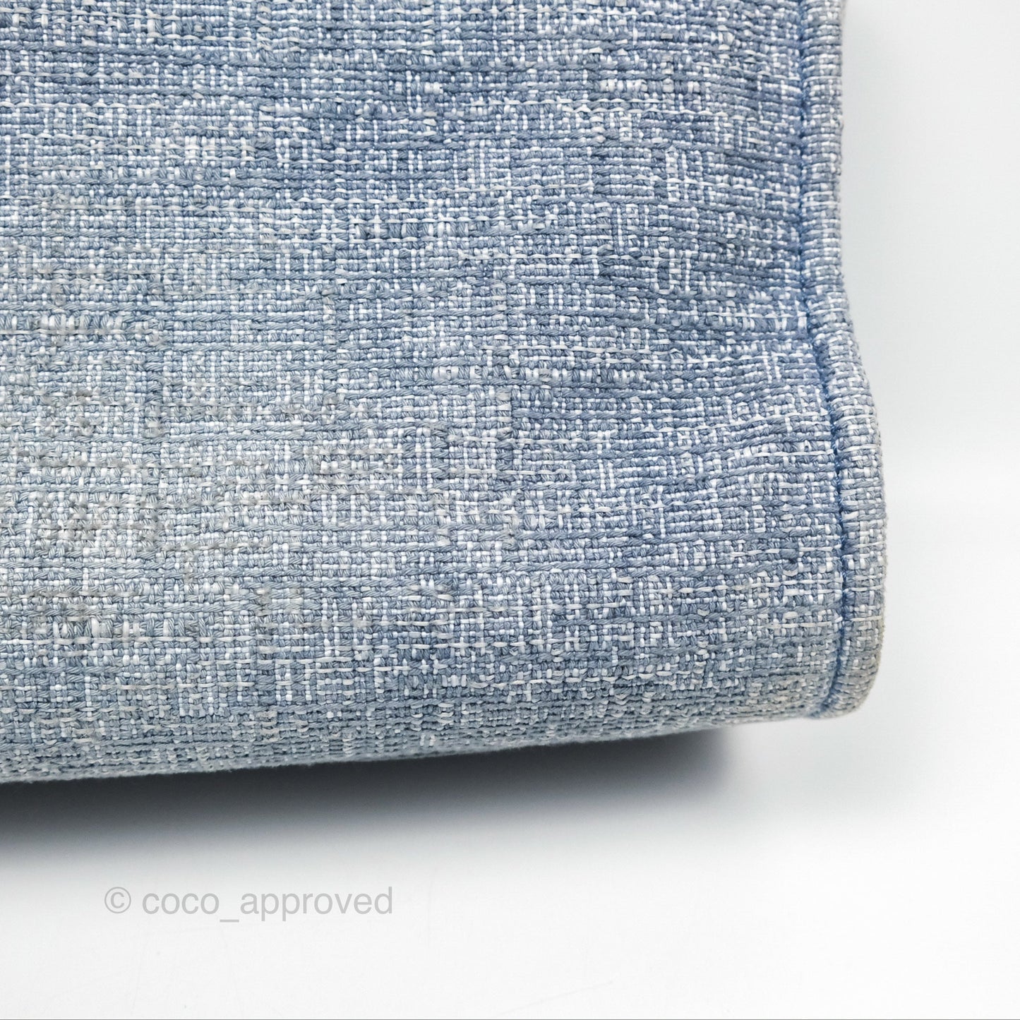 Chanel Medium Deauville Tote Blue Canvas