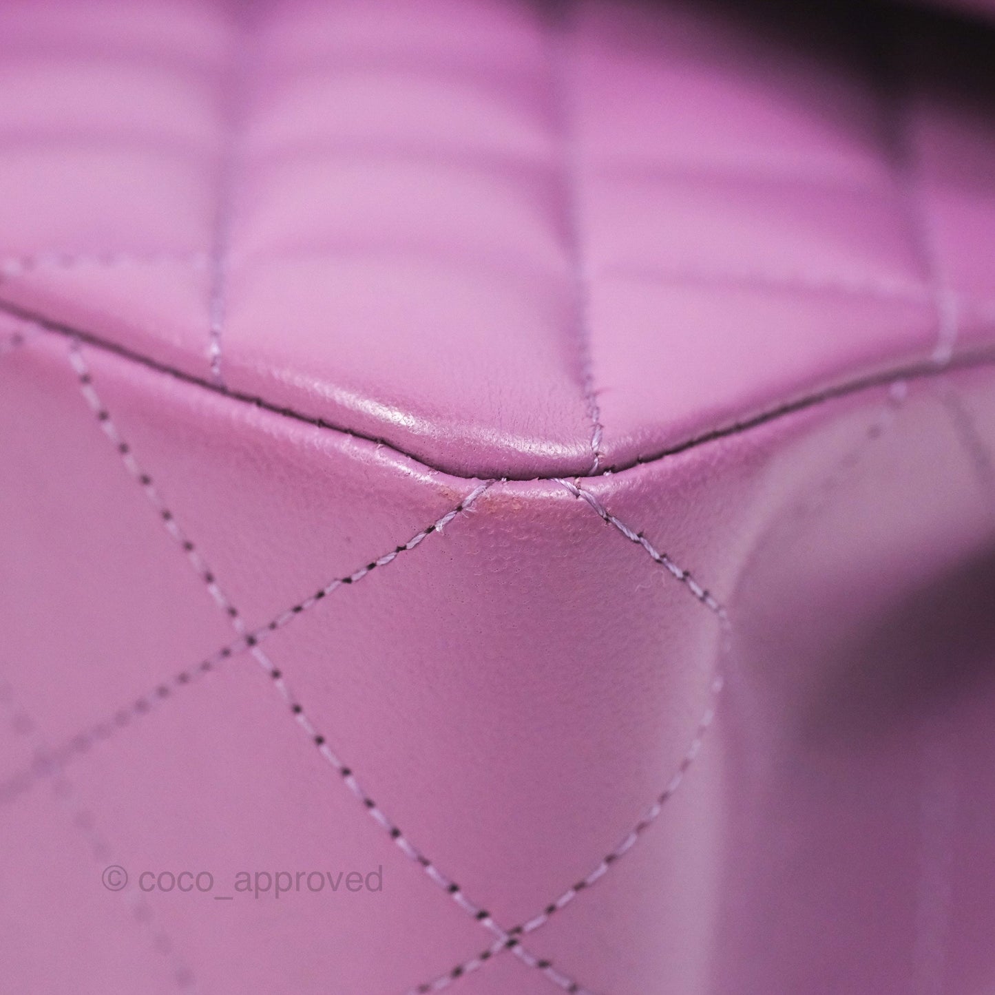 Chanel Small Classic Flap Quilted Purple Lambskin Silver Hardware