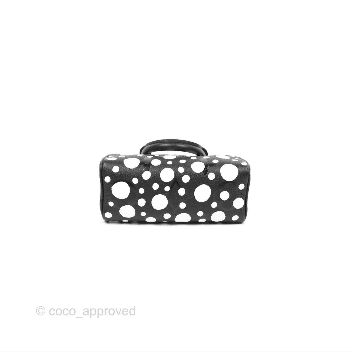 LV x Yayoi Kusama Nano Speedy Infinity Dots Black/White Silver Hardware