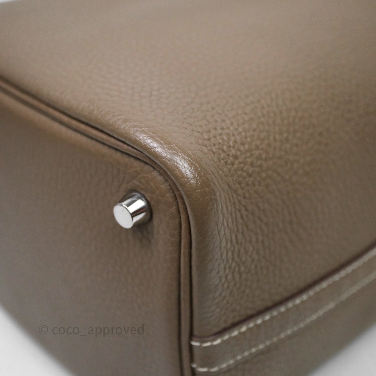 Hermès Picotin Lock 18 Etoupe Clemence Palladium Hardware