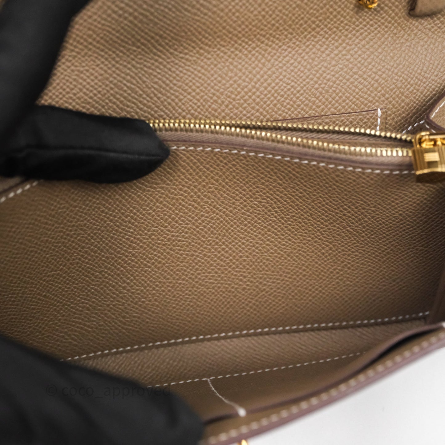 Hermès Kelly To Go Wallet Etoupe 18 Epsom Gold Hardware