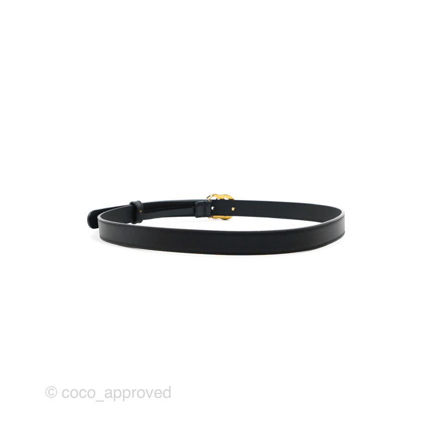 Gucci Calfskin Double GG 20mm Belt 75 30 Black