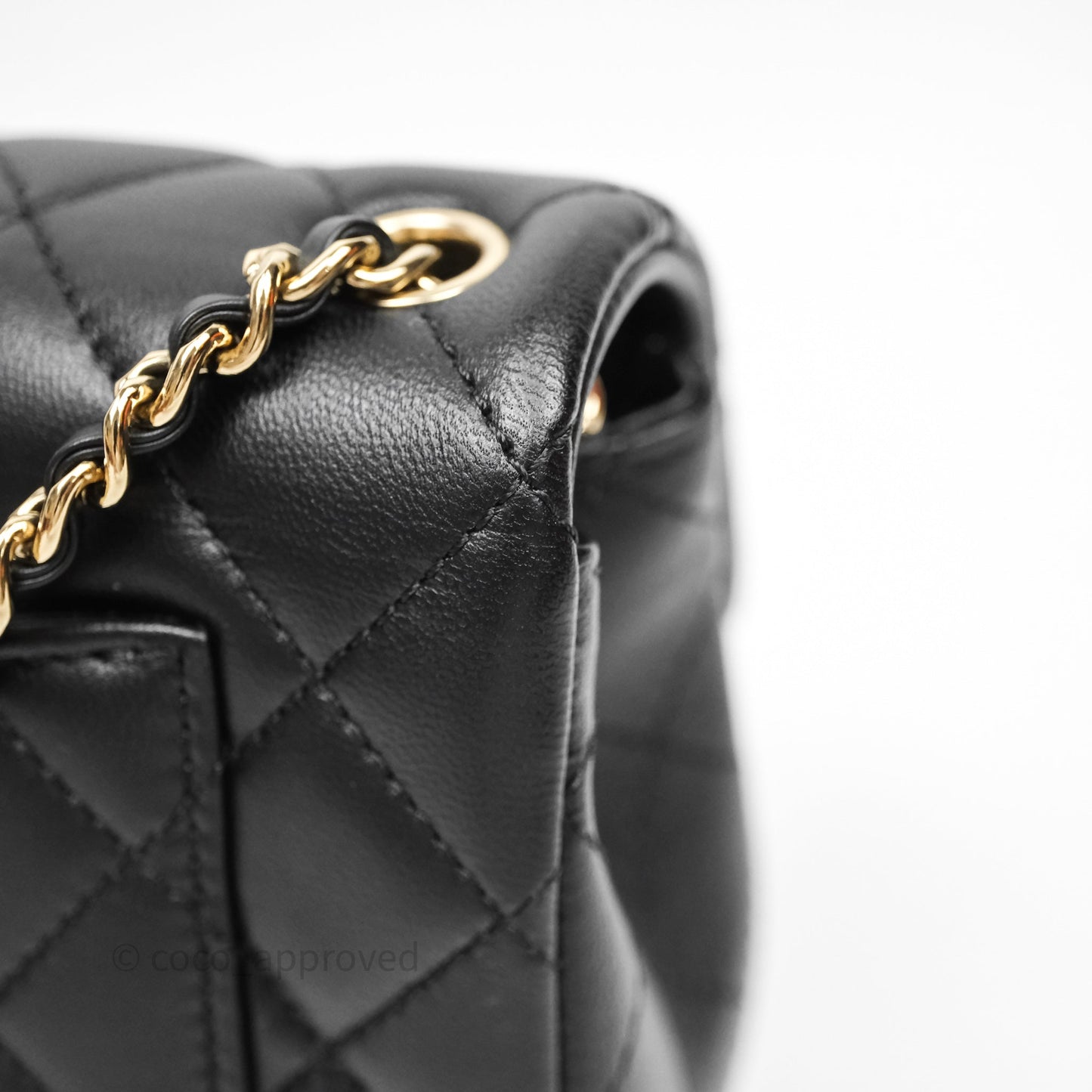Chanel Ball Crush Mini Rectangular Black Lambskin Gold Hardware