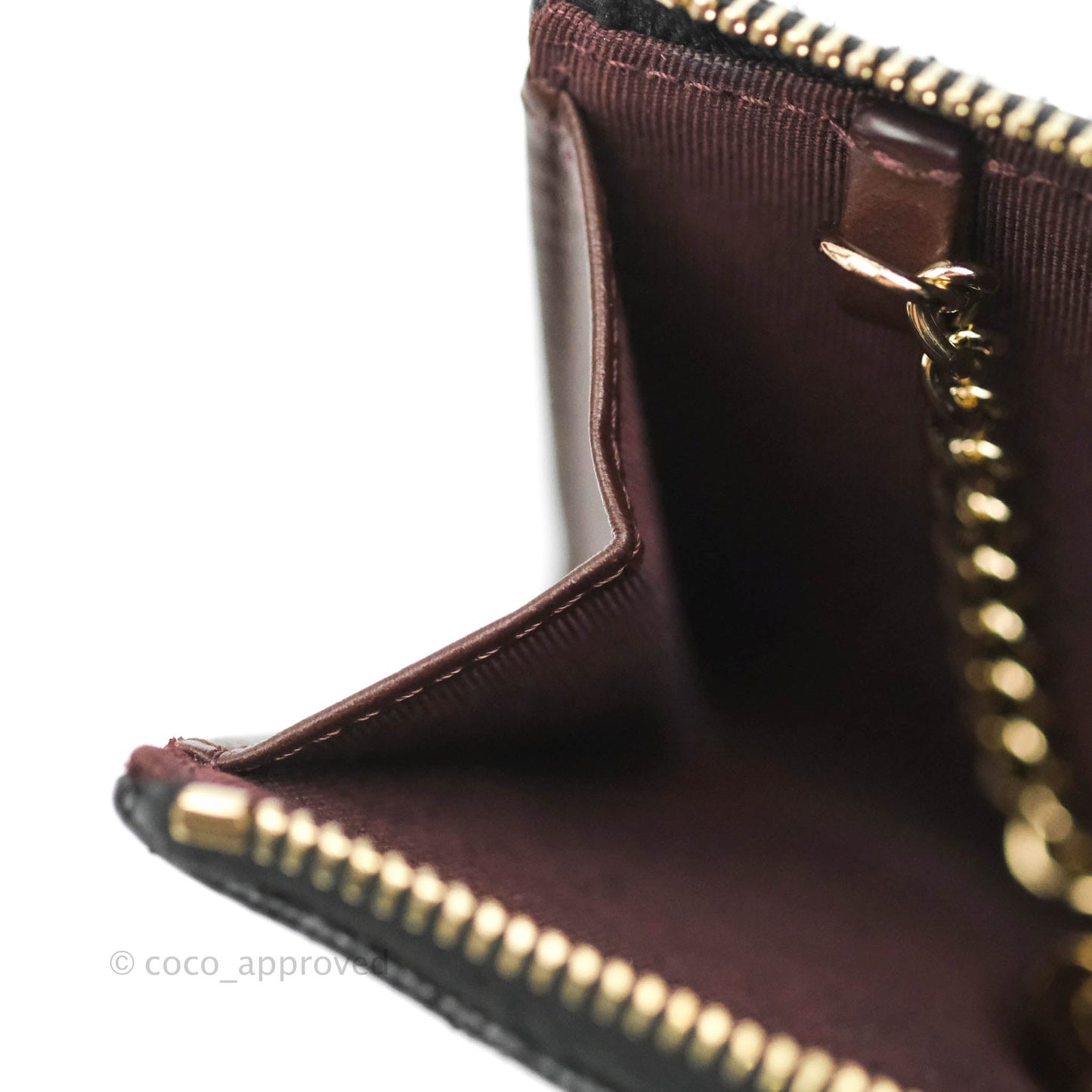 Chanel Classic Quilted Key holder Black Caviar Gold Hardware