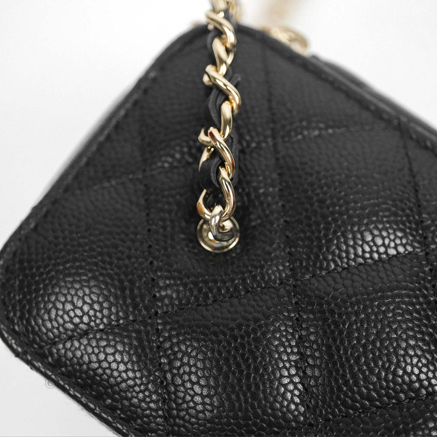 Chanel Classic Vanity with CC Logo Chain Caviar Gold Hardware