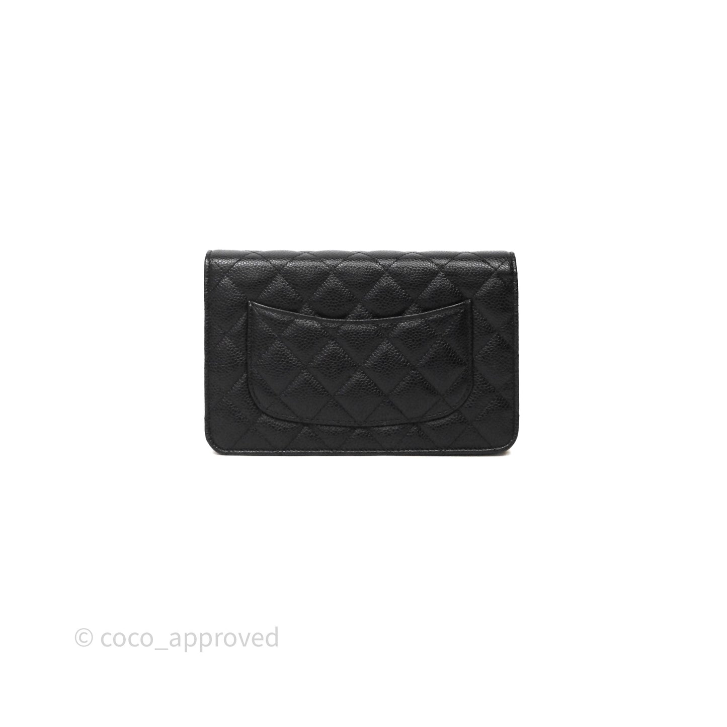 Chanel Quilted WOC Black Caviar Gold Hardware