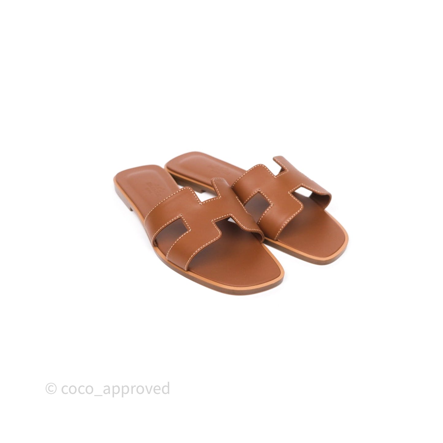 Hermès Oran Sandals Gold Size 36.5