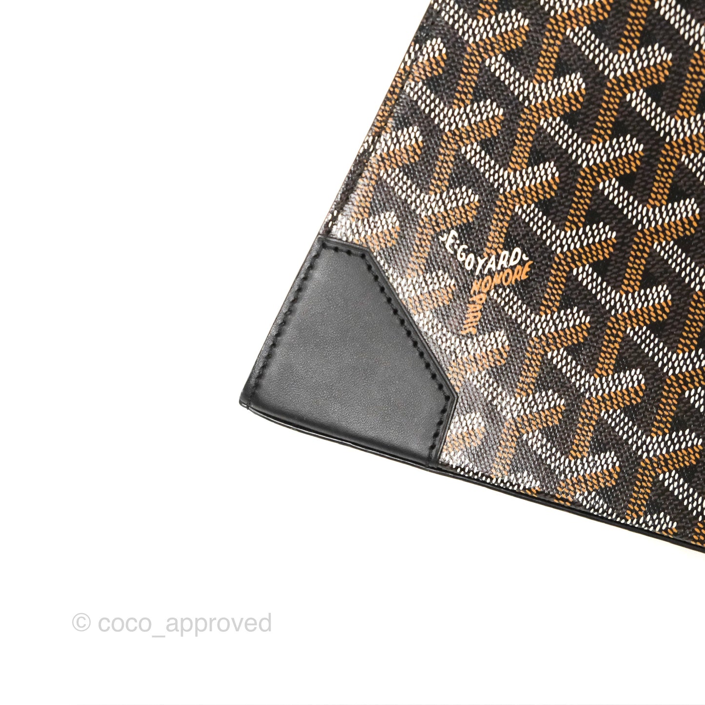 Goyard Saïgon Structuré PM Bag Black Goyardine Canvas