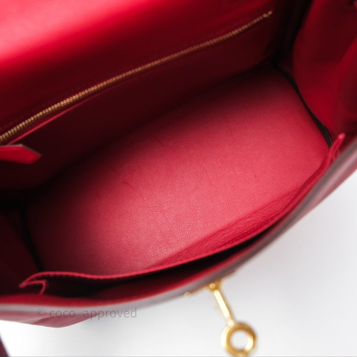 Hermès Kelly II 25 Retourne Swift Rouge Piment 5X Gold Hardware