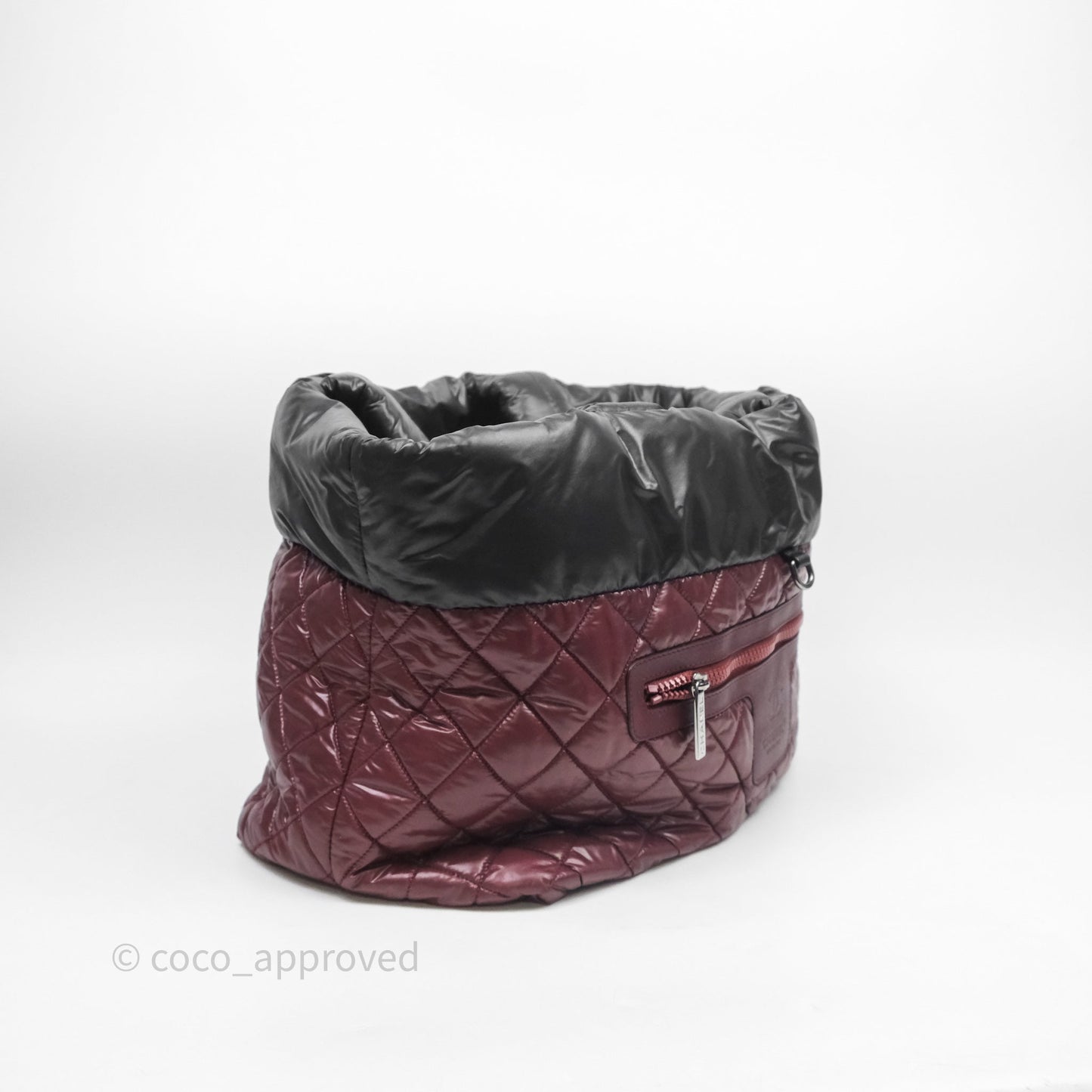 Chanel Nylon Quilted Medium Coco Cocoon Reversible Tote Black