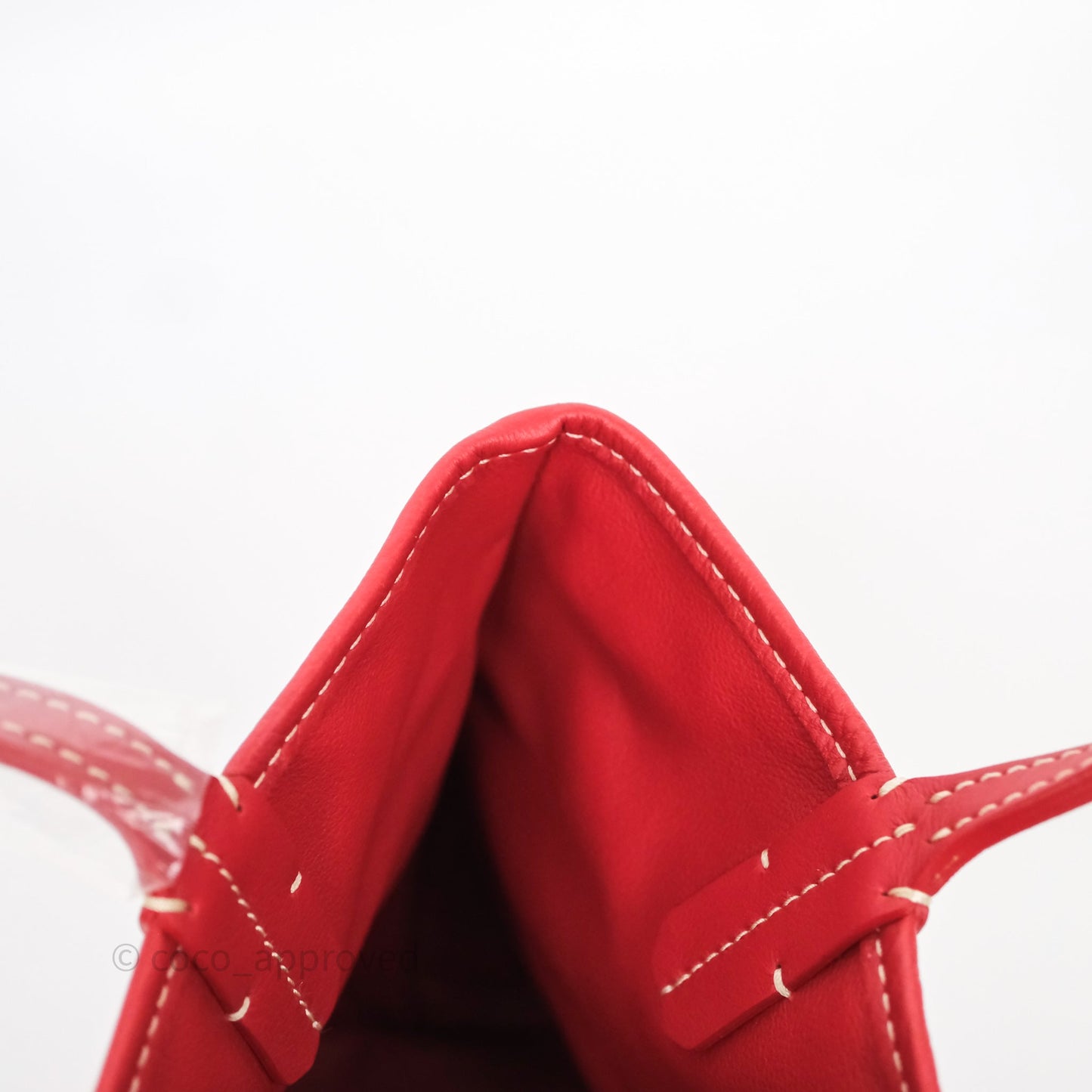 Goyard Anjou Mini Tote Bag Red Goyardine Canvas