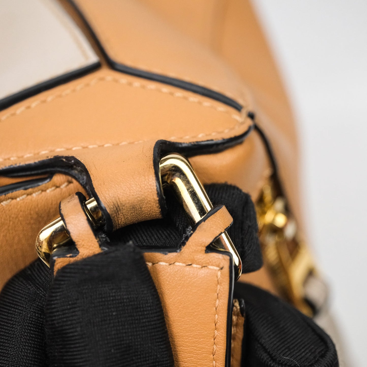 Loewe Small Puzzle Bag Warm Desert & Mink Two Tone Calfskin