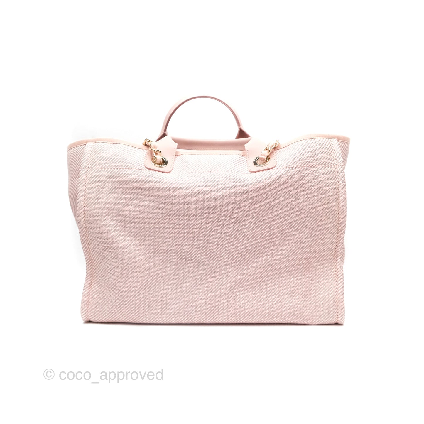 Chanel Large Deauville Pink Canvas 20A